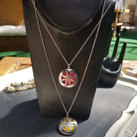 Set of 2 Flower Diffuser Lockets - Picture 4 of 5